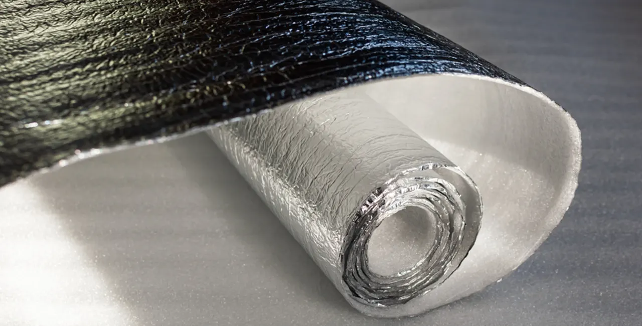 reflective insulation material, polycarbonate sheet